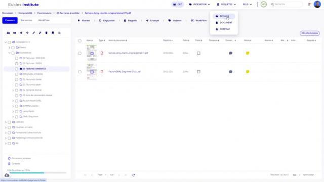 GED - Requête document Ligne facture