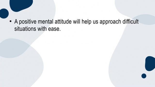 What Makes a Positive Mental Attitude Work