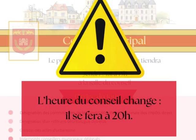     Le Conseil Municipal désormais fixé à 20h