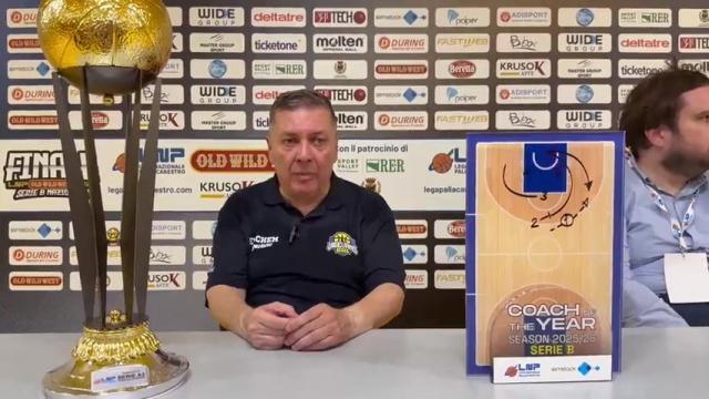 Salieri coach dell'anno: "Staff, giocatori e tifosi eccezionali"