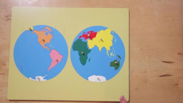 Culture Lesson 13 * Colored Globe * Flat Map
