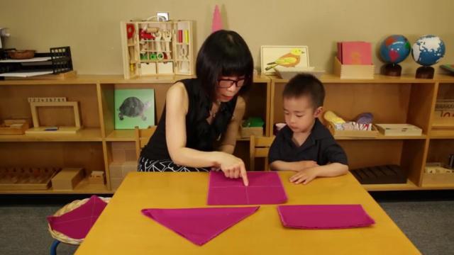 Practical Life Lesson 17 * Folding Cloths