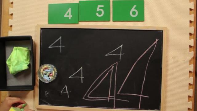 Math Lesson 16 * Writing numbers 4, 5, 6 