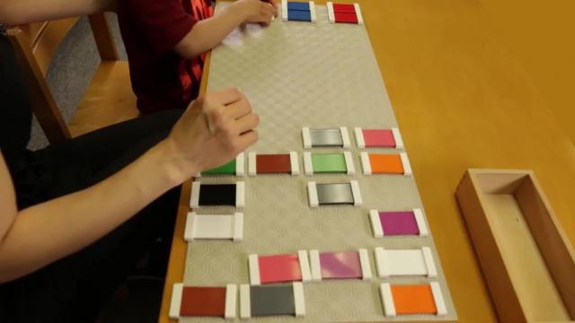 Sensorial Lesson 10 - Coloured Tablets Box 2 