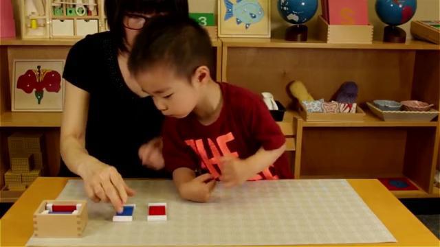 Sensorial Lesson 8 - Coloured Tablets Box 1