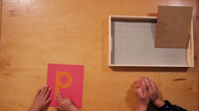 Reading Lesson 16 * Sandpaper Letters p, n 