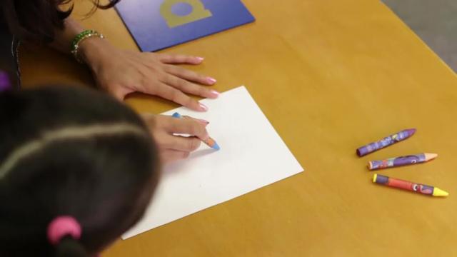 Writing Lesson 6 - Tracing a on paper  