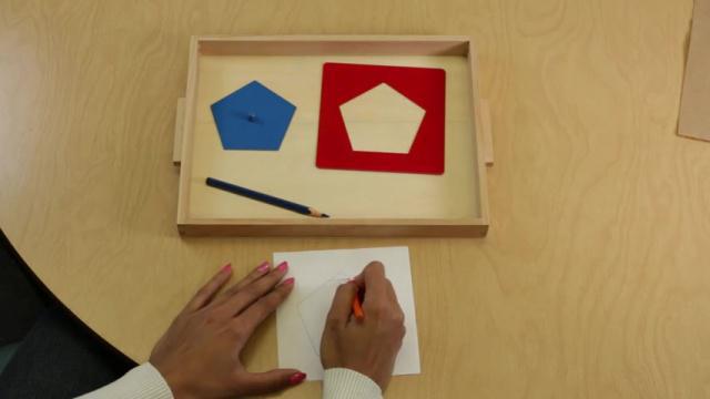 Writing Lesson 2 - Metal Insets Rectangle