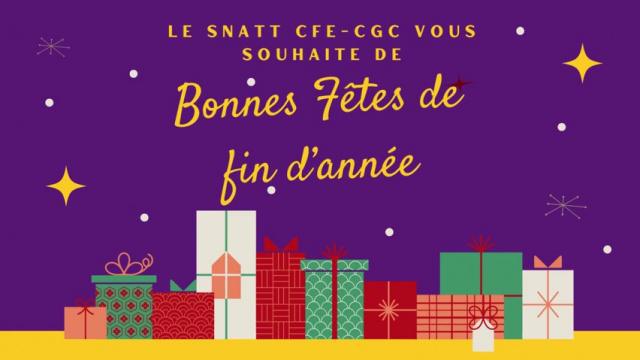 Joyeuses fêtes à toutes et tous !