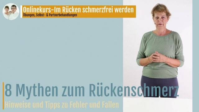 8 Mythen zum Rückenschmerz