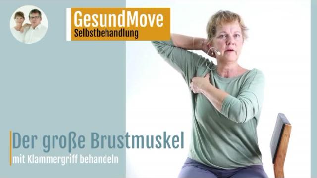 Brustmuskel selbst behandeln mit Spezialgriff lo