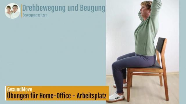 Im Sitzen - Drehen und Beugen