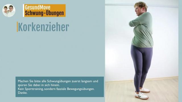 Faszien pflegen: Korkenzieher