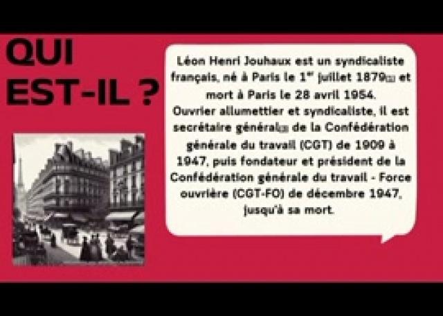 Calendrier de l'avent 2025 - FOCom Corsica : 5eme Jour : Léon Jouhaux 🎬🔴📲