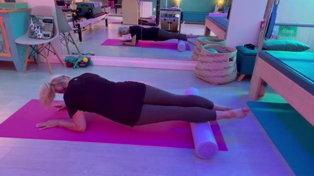 Foam roller for core strength