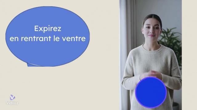 Séance de respiration abdominale