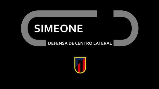 SIMEONE, DEFENSA DE CENTRO LATERAL