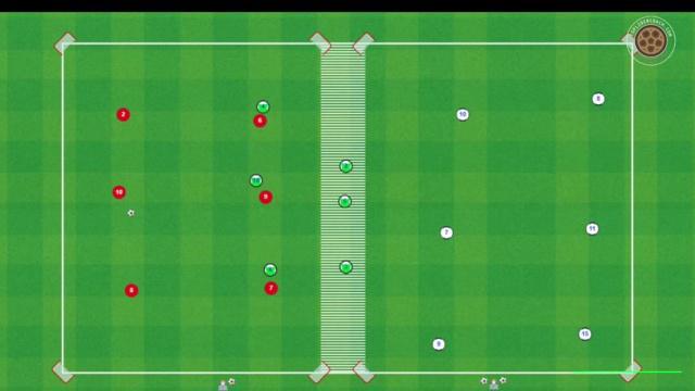 RUBEN AMORIM, RONDO 6 vs 3 Y FINALIZACIÓN