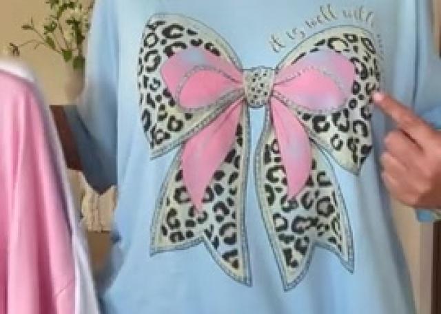 🎀Print t-shirt strik 42-50