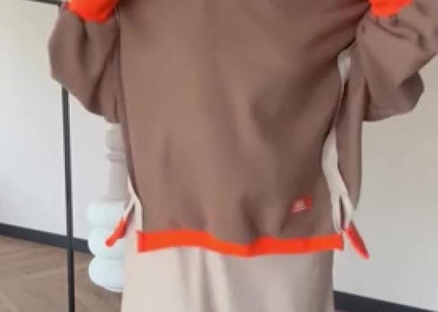 🤎Sweater & Leren rok