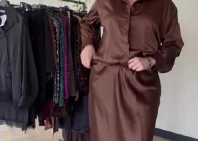 ✨Satijnen blouse & rok