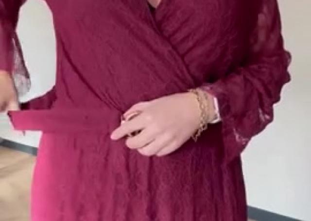 👗Kanten jurk incl. riem met gesp 40-48