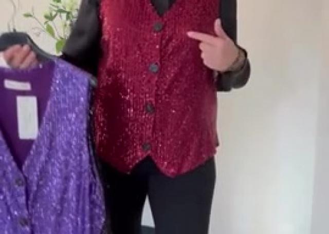 ✨Gilet met lovers 40-46 & blouse