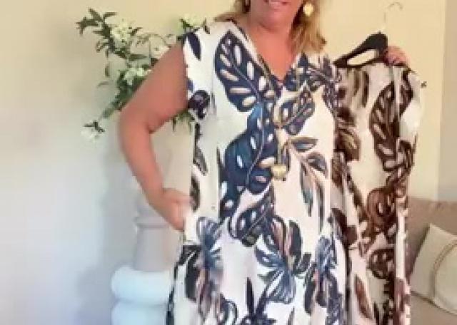 👗Print maxi dress 36-40