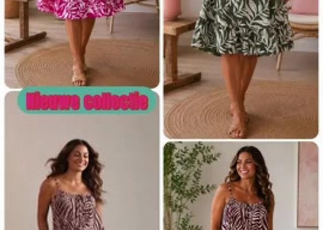 👗 Spaghetti print jurk 40-48