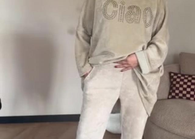 🍂Rib tuniek “ciao” & rib mom fit