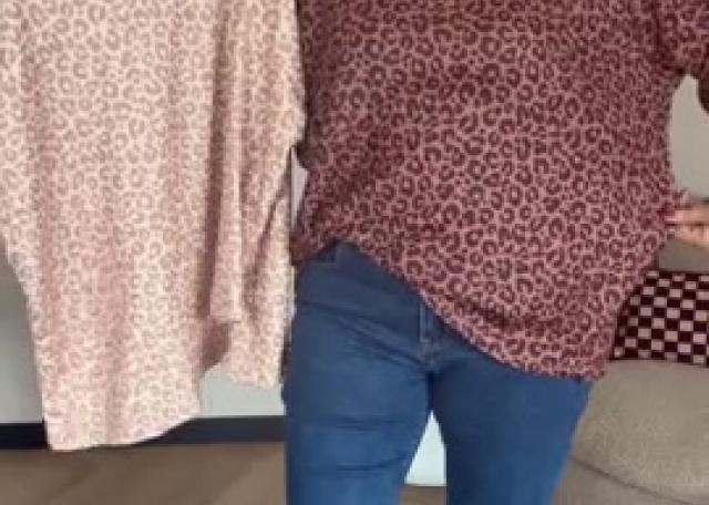 🐆Panterprint rib top (38-42)