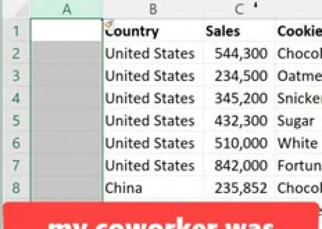 Move columns and rows in Excel, the easy way