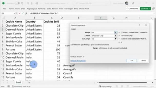 SUMIF Function in Excel Tutorial