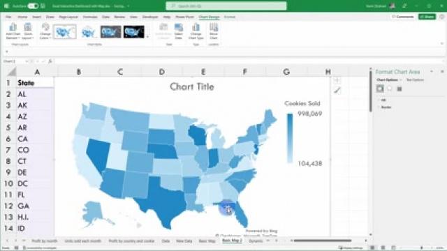 🌍 How to make interactive Excel Map charts