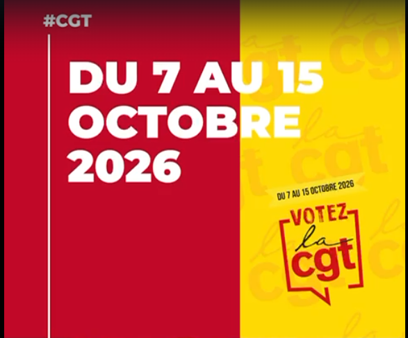 Du 7 au 15 Octobre 2026 Votez CGT #Sophie Binet