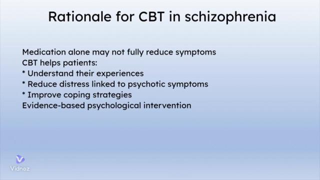 Why do therapy to treat schizophrenia ?