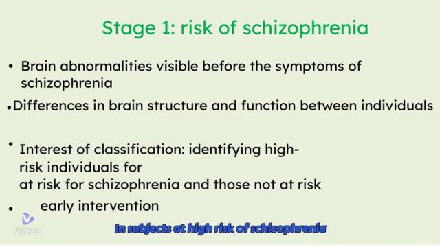 Staging: stage classification in schizophrenia episode 2