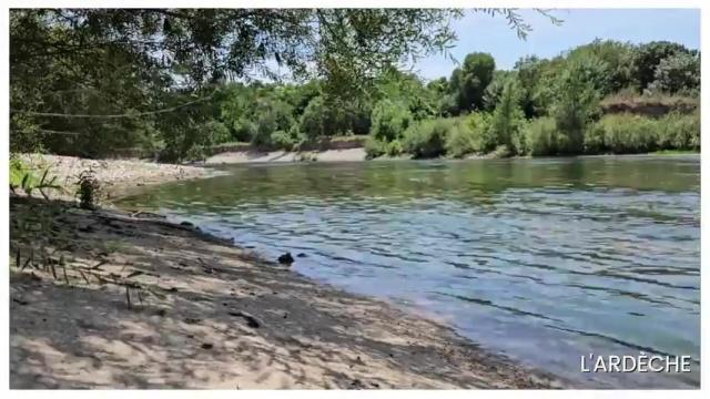 Calme au bord de l'Ardèche