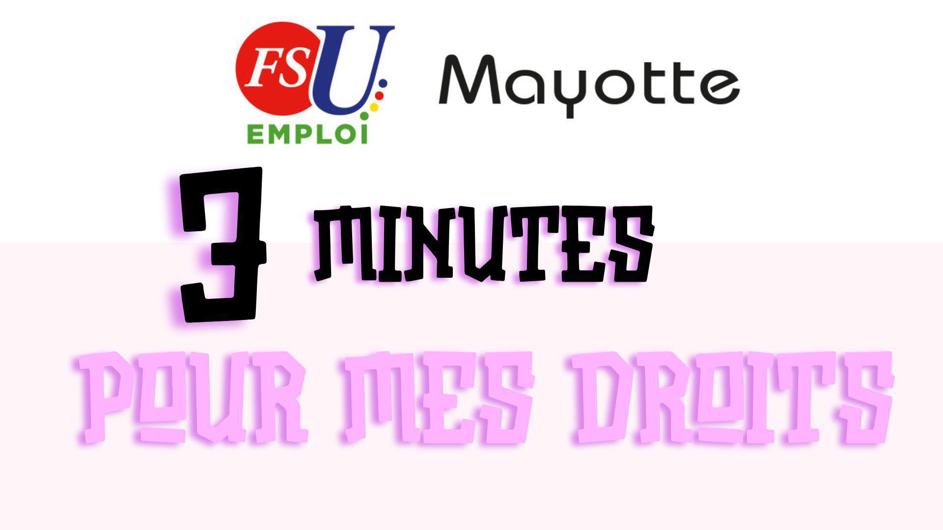 Trois minutes pour mes droits 