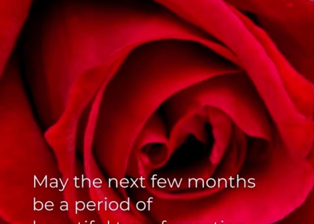 May the next few months be a period of beautiful transformation