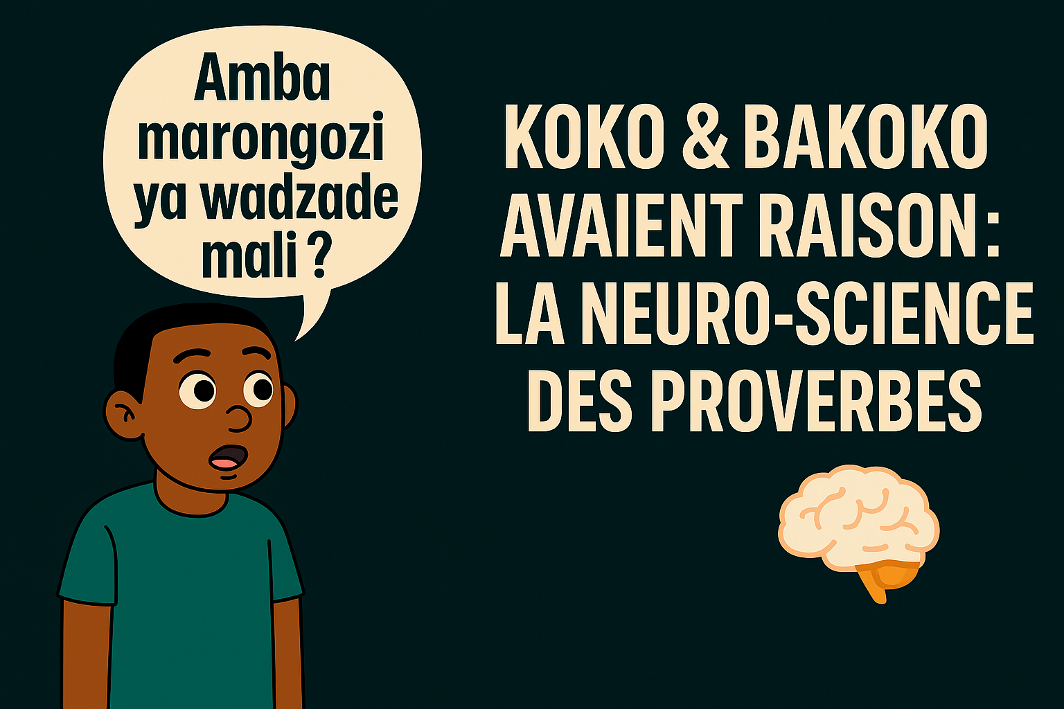 Proverbes mahorais : ce que fait votre cerveau est puissant 🧠