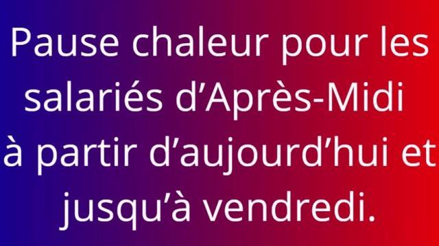 Pause chaleur