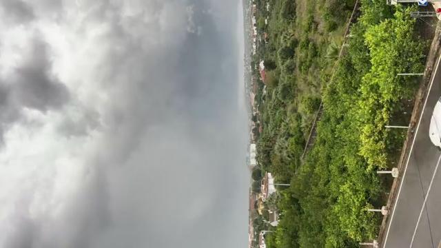 Imágenes de la evolución de las nubes en Dénia