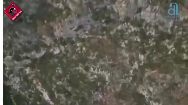 Rescatado un senderista herido en la Serra de Migdia de Tormos