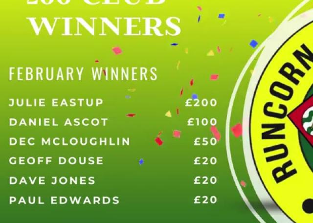 🎰💷 | FEBRUARY 200 CLUB WINNERS