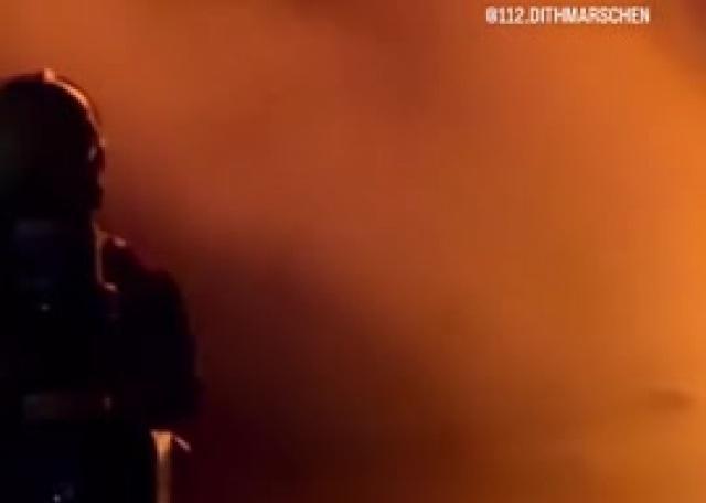 Feuer in Brunsbüttel