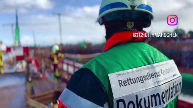 Übung auf der Schleuse Brunsbüttel