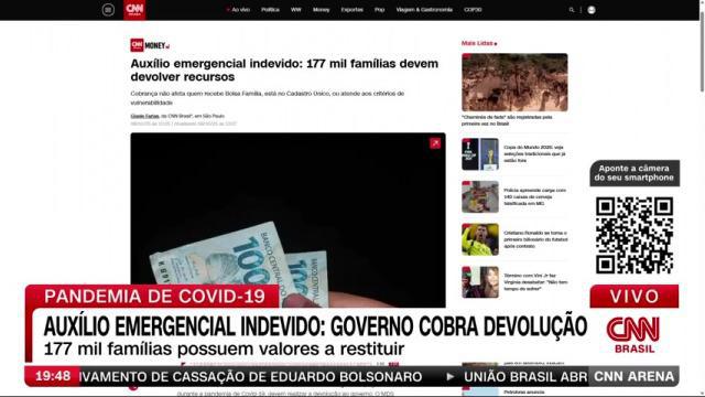 GOVERNO FEDERAL VAI COBRAR QUEM RECEBEU AUXILIO EMERGENCIAL INDEVIDO