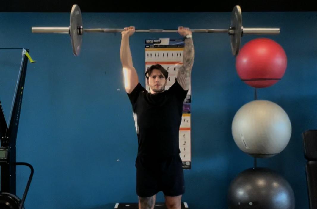 Standing Barbell Shoulder Press