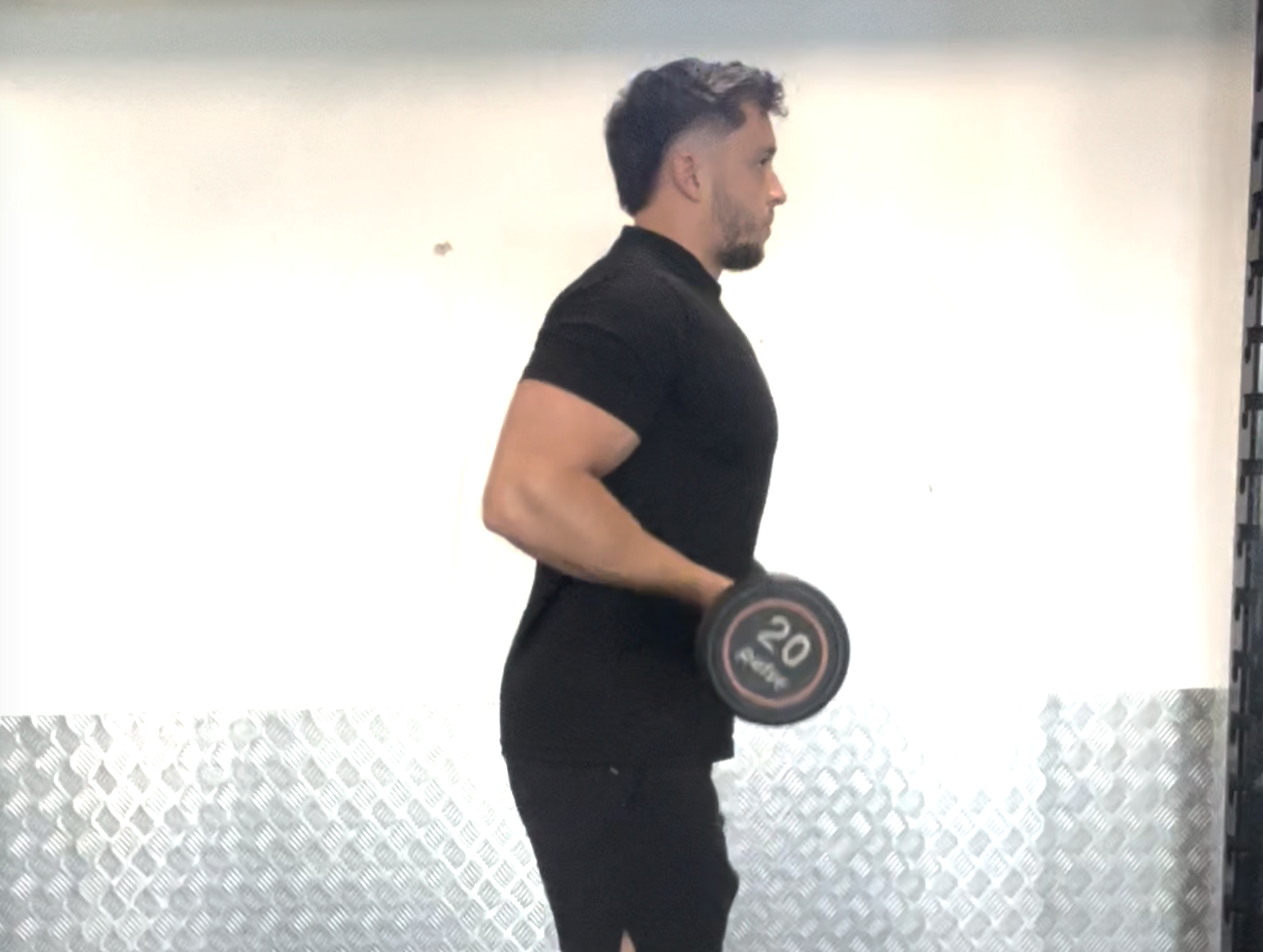Barbell Drag Curl